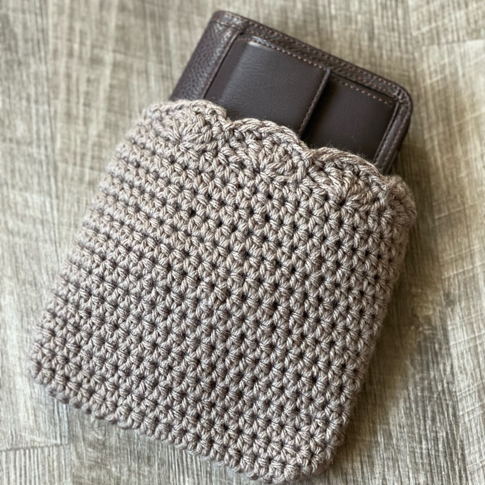 Grey Pocket Filofax Planner Pouch